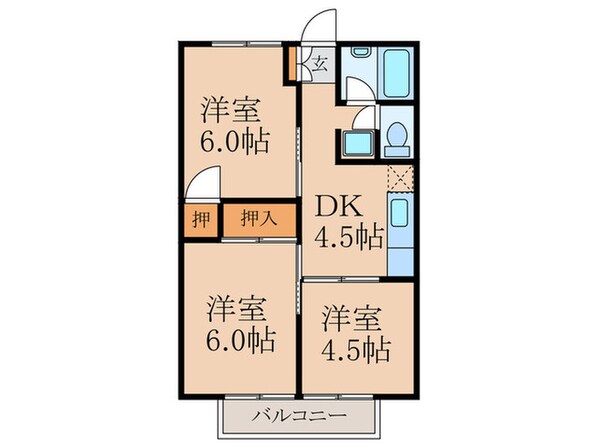 プレジール椎野の物件間取画像